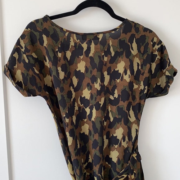 Never Fully Dressed Camouflage Wrap Dress - Picture 5 of 6